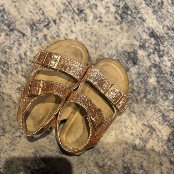 Cat & Jack Gold Sandals with Adjustable Straps - Picture 1 of 5